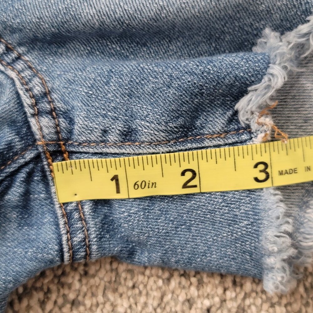 LOFT Light Blue Jean Shorts - Picture 7 of 9